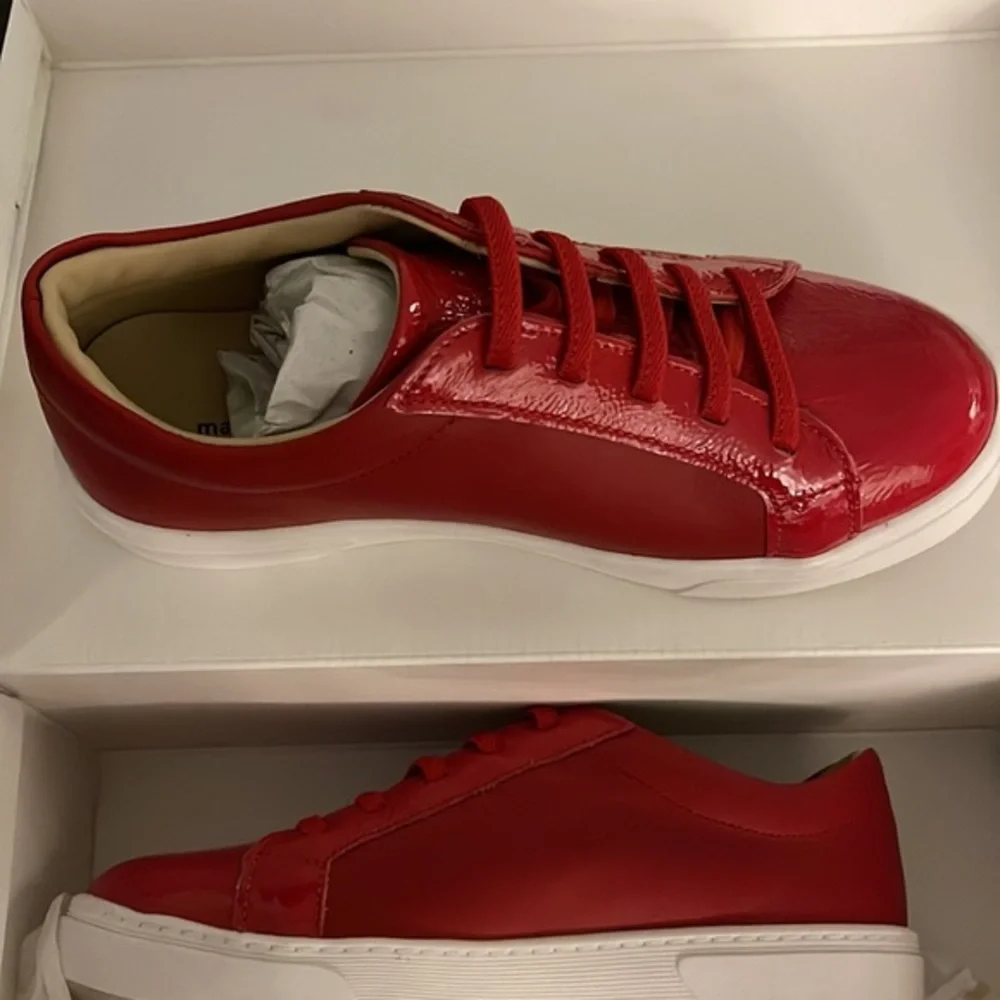 Marc Joseph New York Metropolitan Sneaker Red Napa size 3 kids unisex NEW